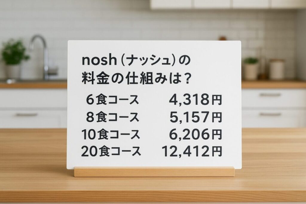 nosh(ナッシュ)の料金の仕組み